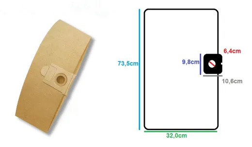 4 Staubsaugerbeutel für Aqua Vac Plus 3000