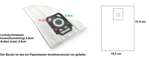 10 Staubsaugerbeutel für Nilfisk Nilfisk Elite … Serie