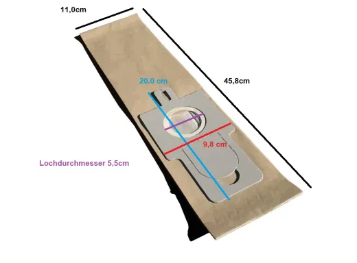8 Staubsaugerbeutel einsetzbar für Hoover H20 und H 20 A