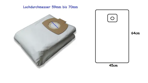 10 Staubsaugerbeutel für Parkside PPWD 30 A1