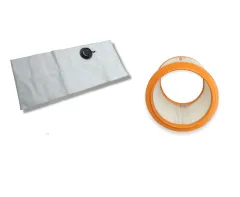 5 Staubsaugerbeutel + 1 auswaschbarer PES Filter für Nilfisk Alto Wap SQ 450-11