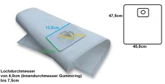 10 vacuum cleaner bags suitable for Parkside PWDA 20-Li A1 - cordless vacuum cleaner