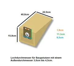 10 sacs daspirateur adaptés à Nilfisk Thor / ECO