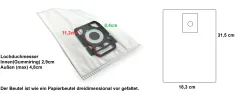 10 vacuum cleaner bags for Nilfisk Nilfisk Elite... series
