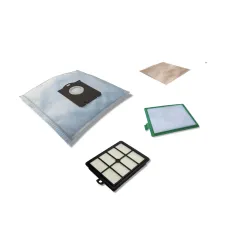 10 vacuum cleaner bags + HEPA filter + exhaust + motor filter for Philips FC 9050 - 9079 Jewel